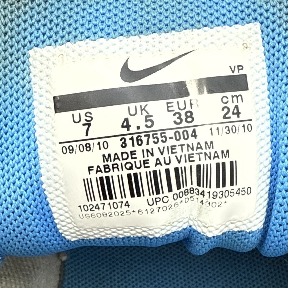 2010 Nike Air Max Silver/Light Blue SZ 7 Women's Shoe 316755-004 running SNEAKER - Picture 15 of 16